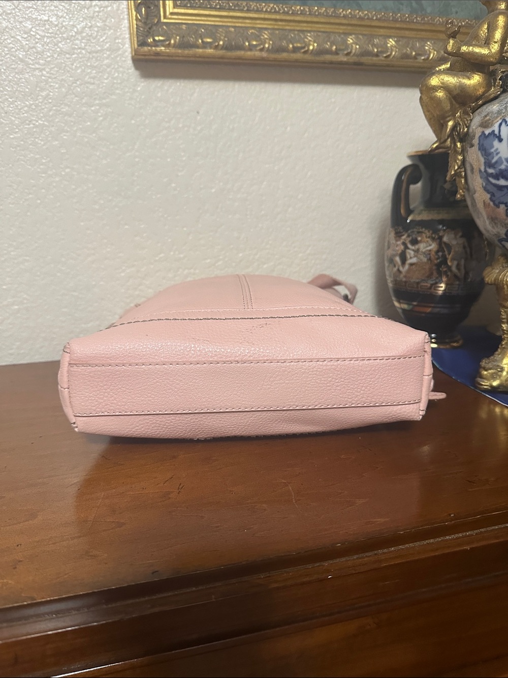 The Sak Pink Pebbled Leather Crossbody Bag - Picture 5 of 7